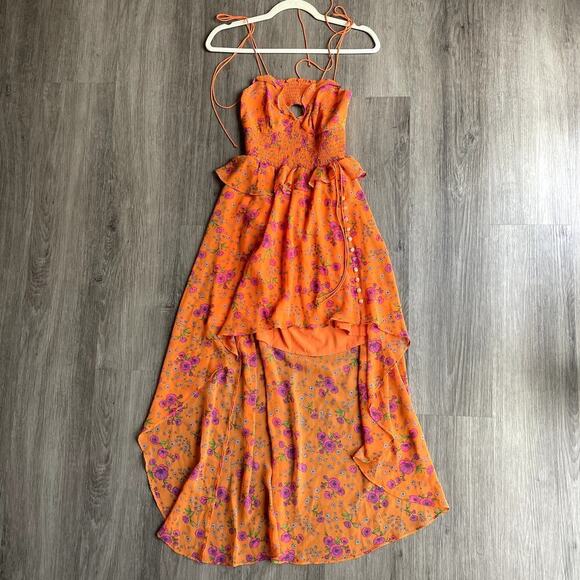 For Love & Lemons Peony High Low Floral Dress Size XS​​​ - Picture 4 of 10